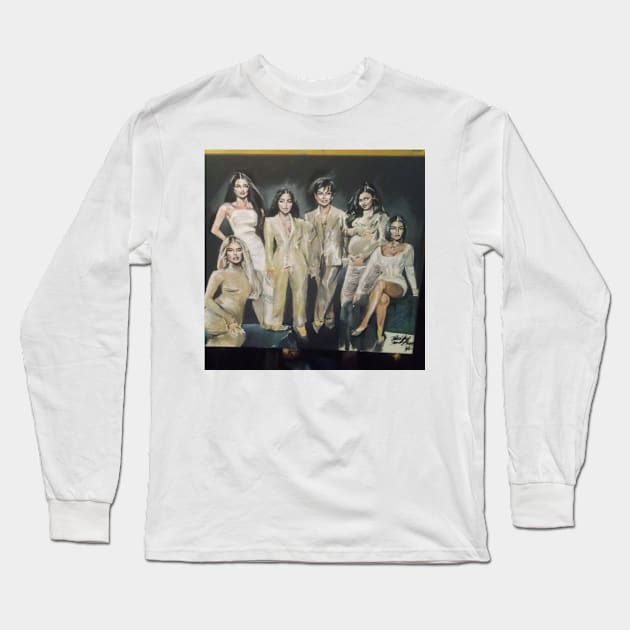 Kardashian Jenner Family Long Sleeve T-Shirt by cindybrady1986